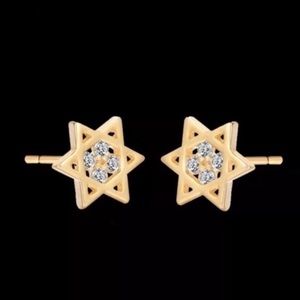 Petite Star of David Studs